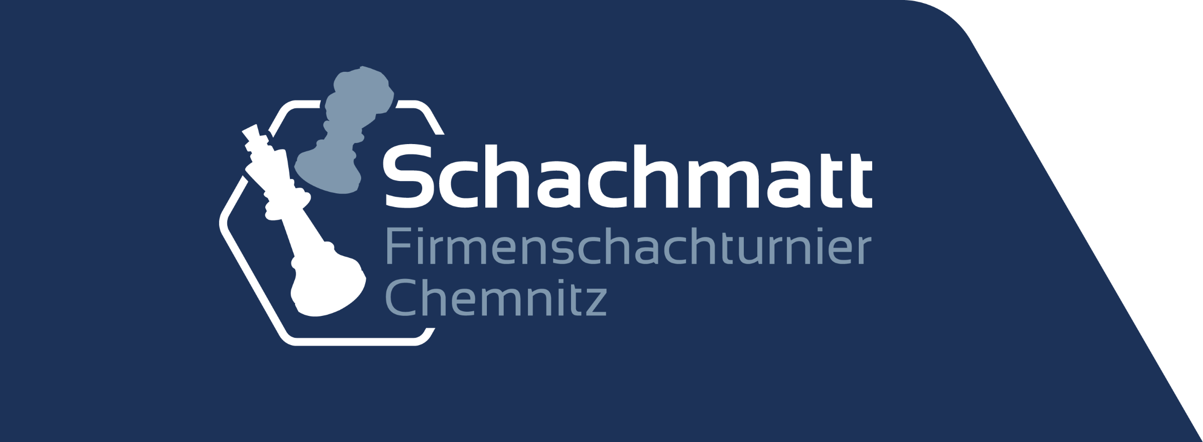 Schachmatt Logo in Wabenecke